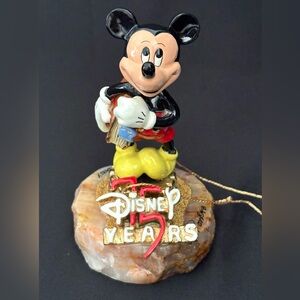 SIGNED Ron Lee Disney Mickey Mouse 75 Years Figurine Onyx Base 96/2500 With Tag